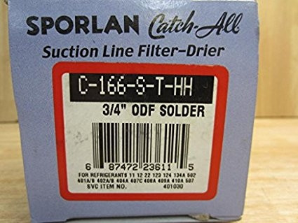 139001 | Suction Line Filter Drier Sporlan 3/4 inch 16cu