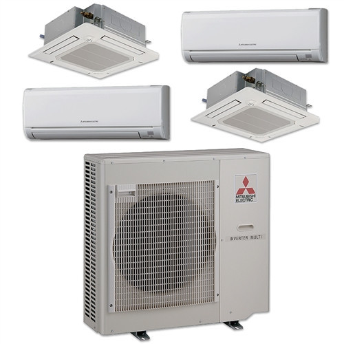 163191 | Mini Split 4 Zone Mitsubishi up to 19.2 SEER Heat