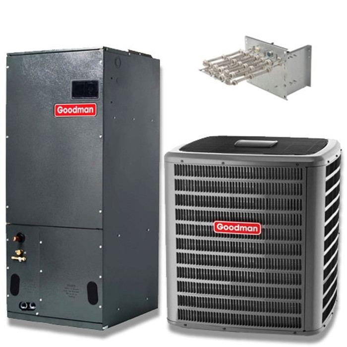 2 Ton Goodman 18 SEER Two Stage Heat Pump System GSZC180241 (6241), AVPTC31C14 (F)