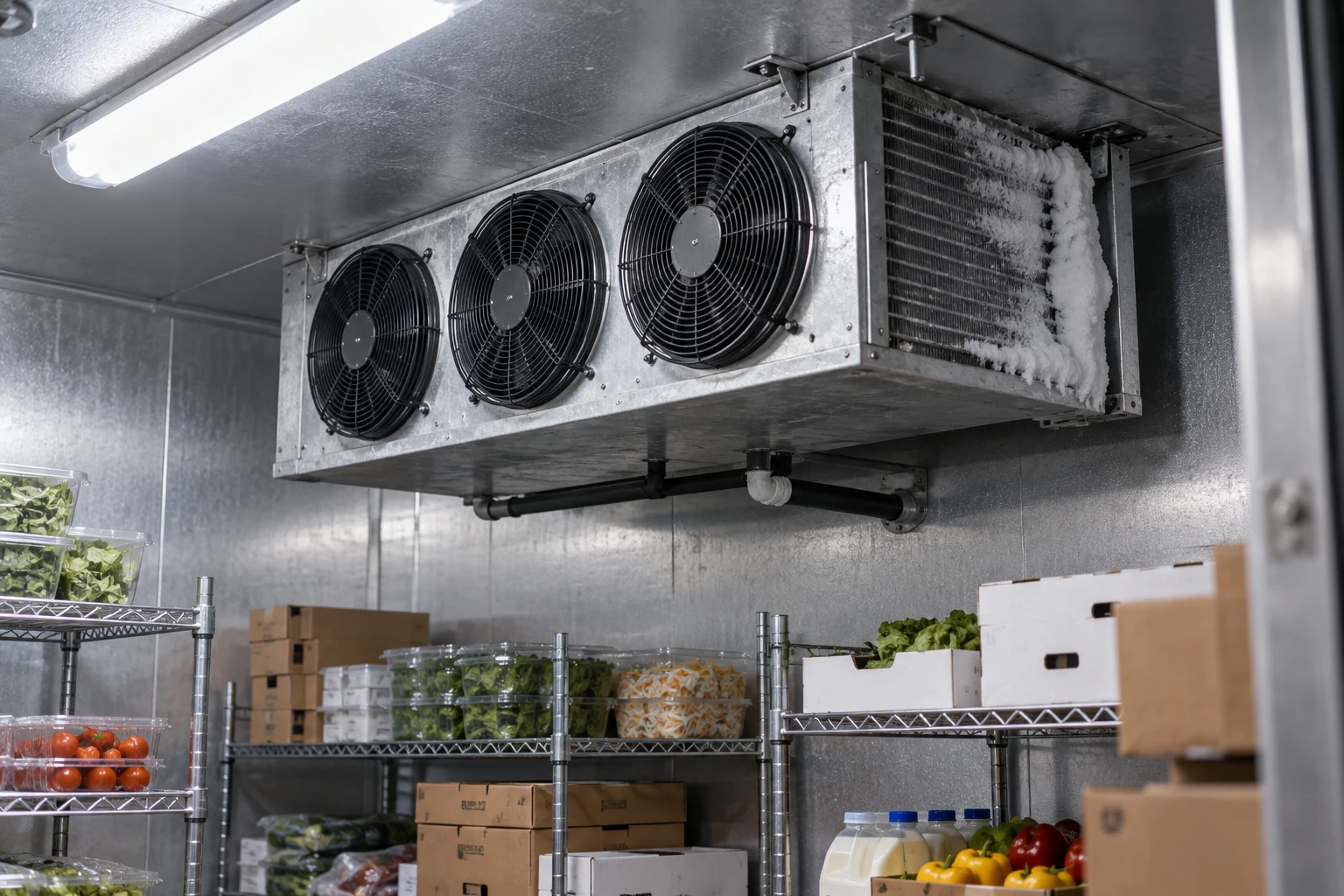 Walk-In Cooler Evaporator Frost: Defrost Fault or Airflow Problem?