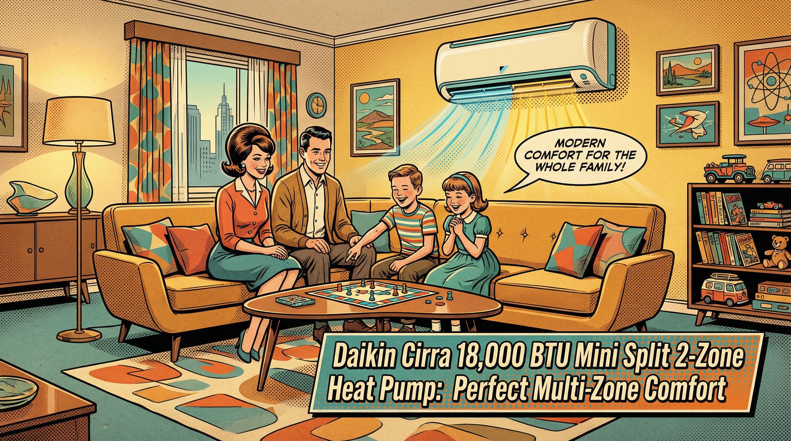 Daikin Cirra 18,000 BTU Mini Split 2-Zone Heat Pump