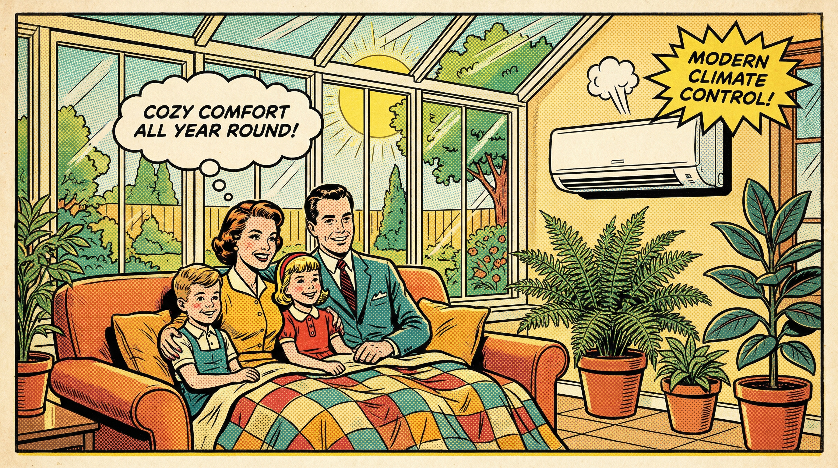 Ductless Mini Splits for Sunrooms: Year-Round Comfort