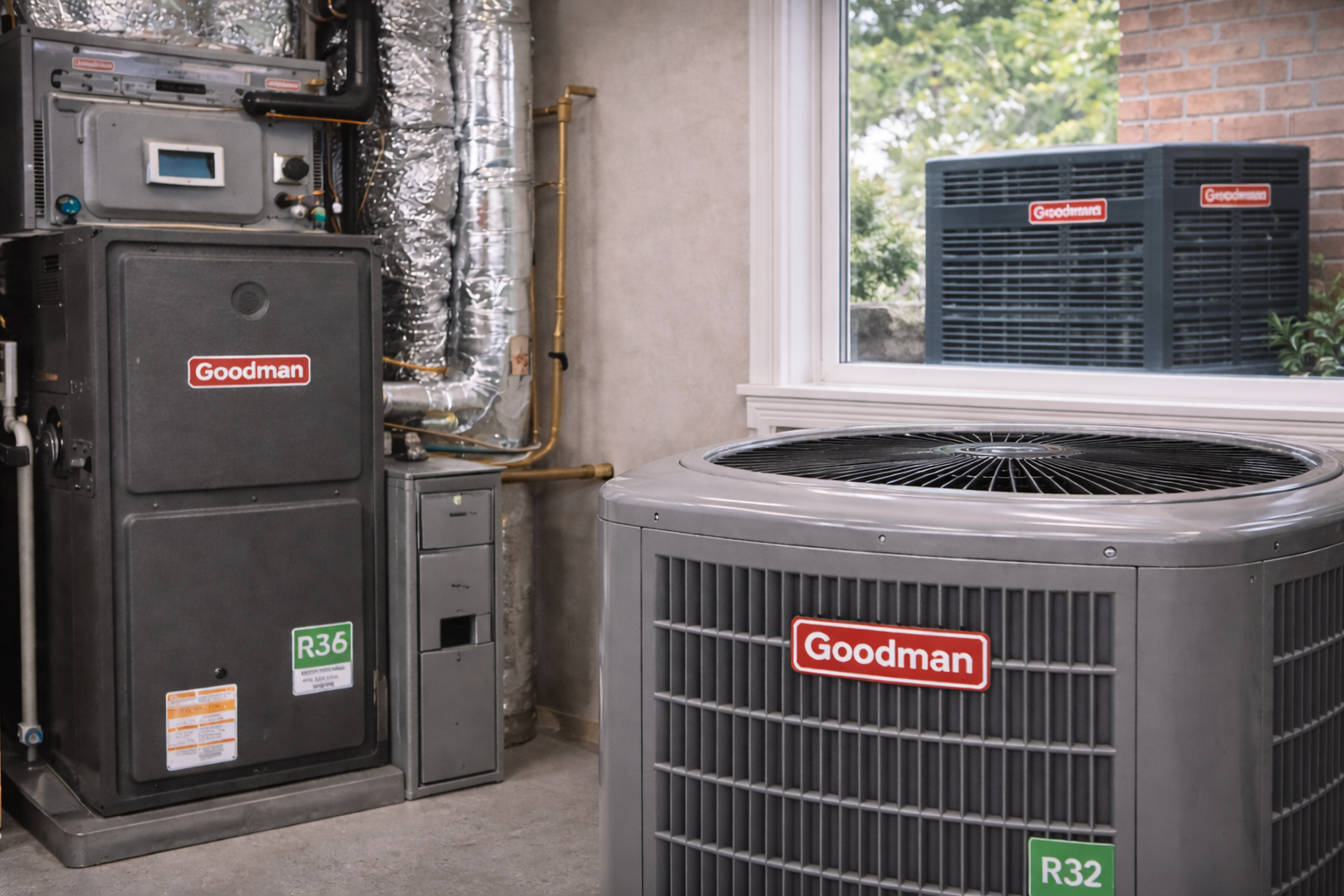 Goodman 4-Ton 13.5 SEER2 120,000 BTU Furnace R32 AC Review