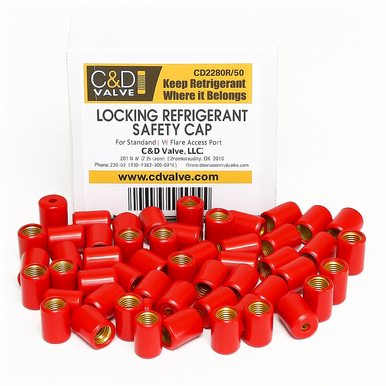 37365 | C&D Red Locking Caps 1/4