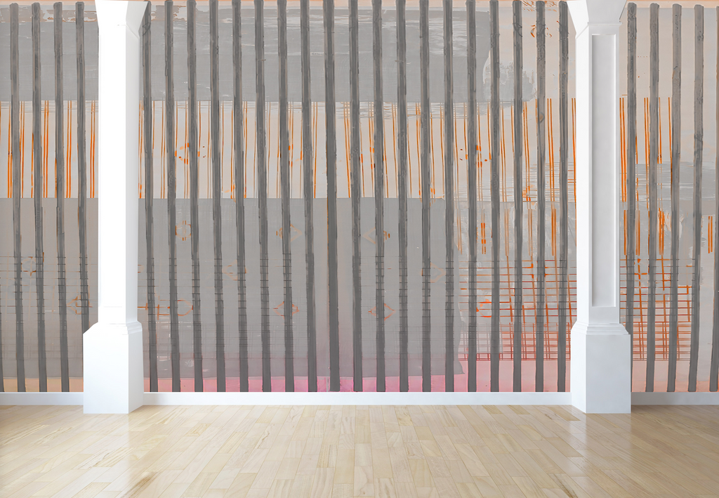 Wallpaper - Geometrico - Orange Stripes