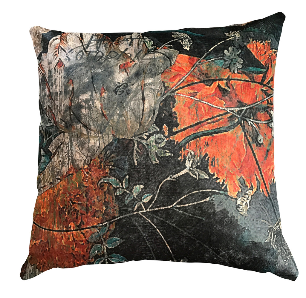 Cushion Cover - Still Life with Flowers - Orange is the New Black 