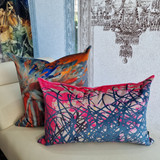Cushion Cover - Blurred Vision - Close Up in Orange