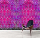 Wallpaper - Colour Crash - Magenta Damask - Kerrie Brown