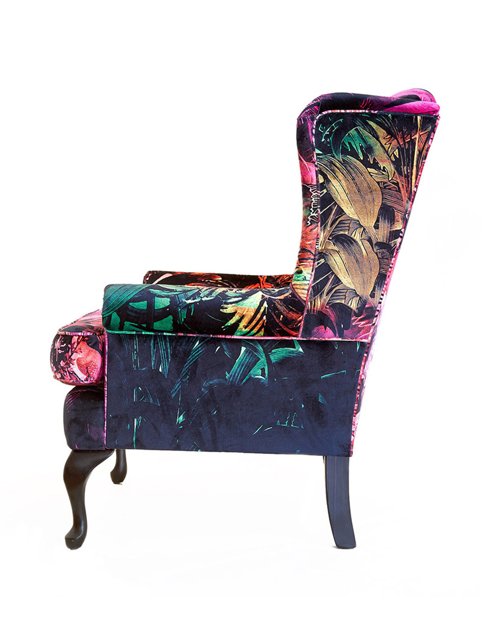 SOLD - VINTAGE CHAIR - JUNGLE VIBE UPHOLSTERY