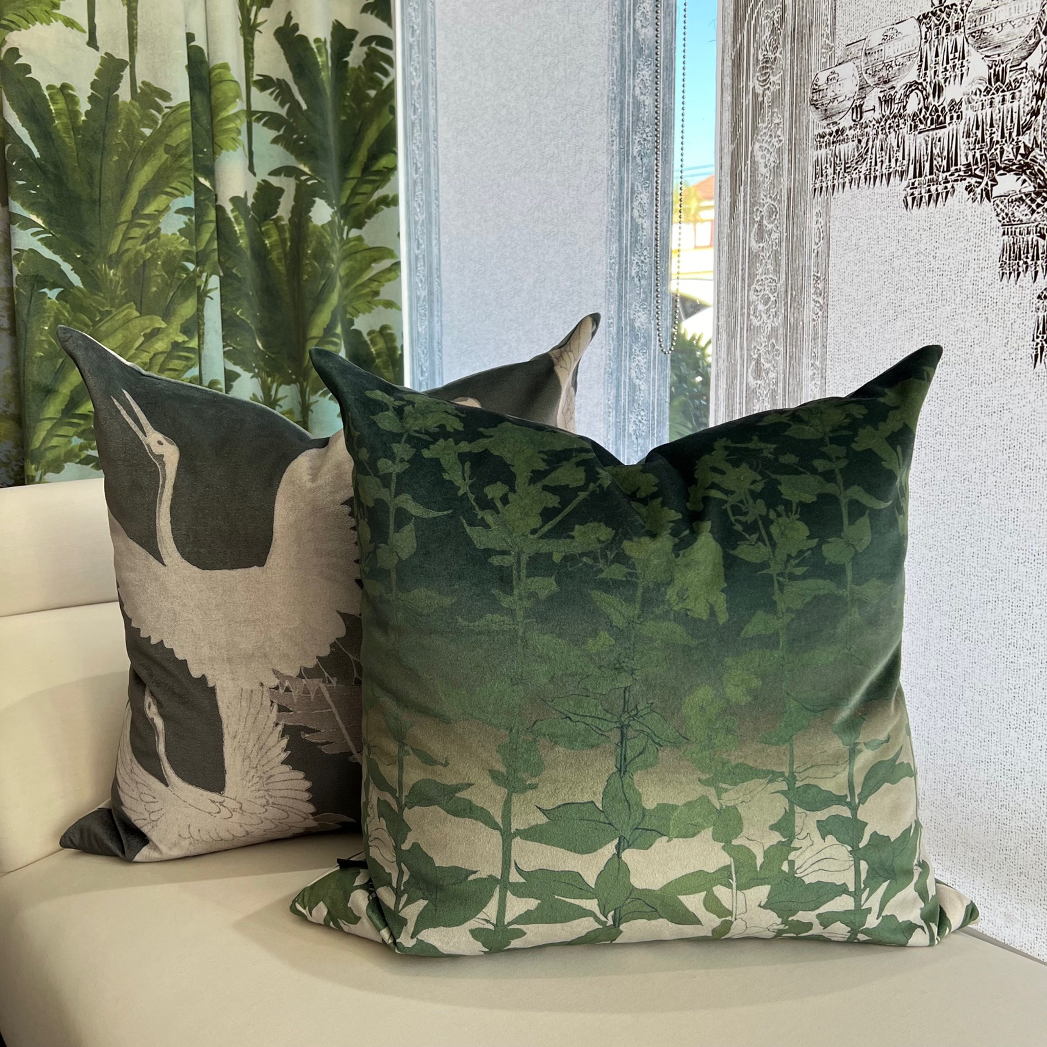 Cushion Cover - Ryokan Dreaming - Forest Tour Moonlight