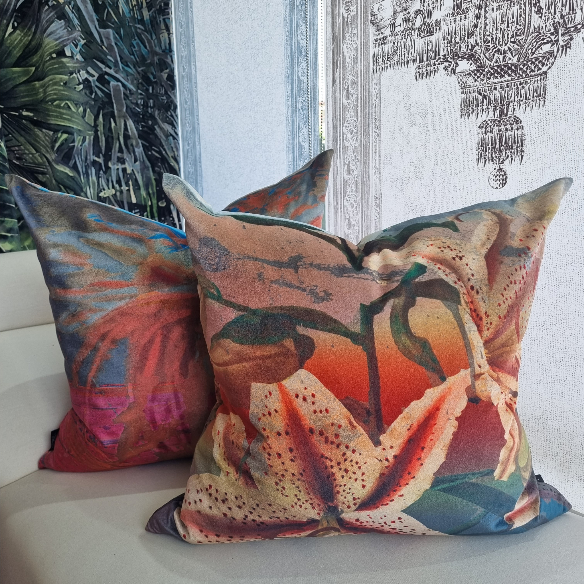 Cushion Cover - Floating World - Rainbow Lilly