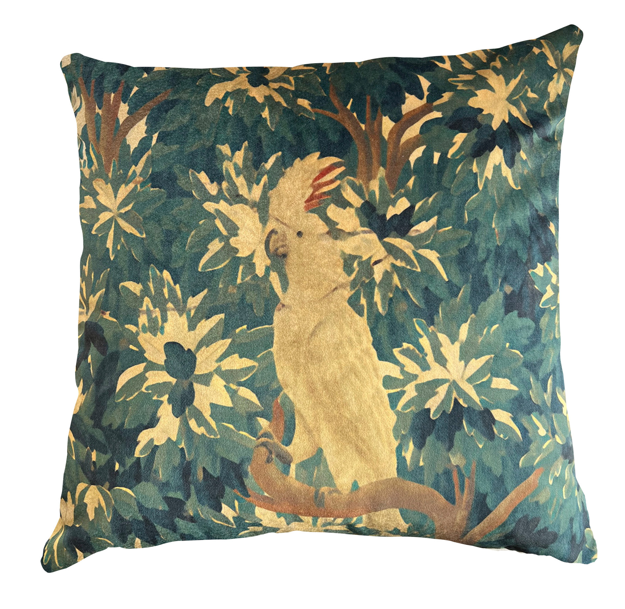 Cushion Cover - Woven Magic - Tapestry with Cockatoo