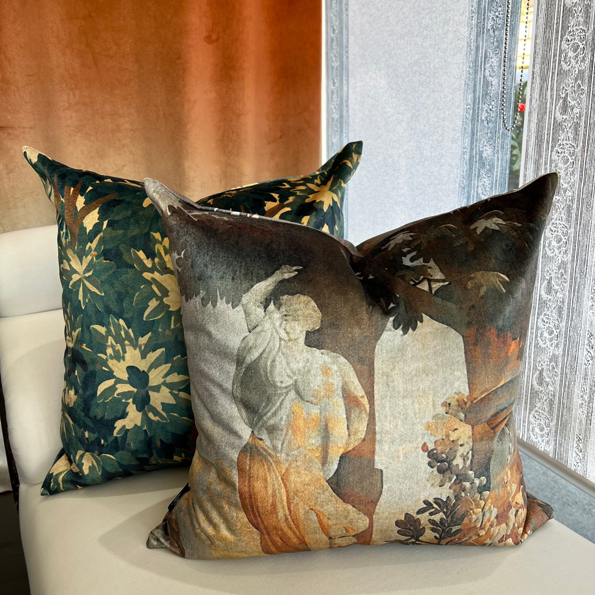 Cushion Cover - Woven Magic - Tapestry with Cockatoo