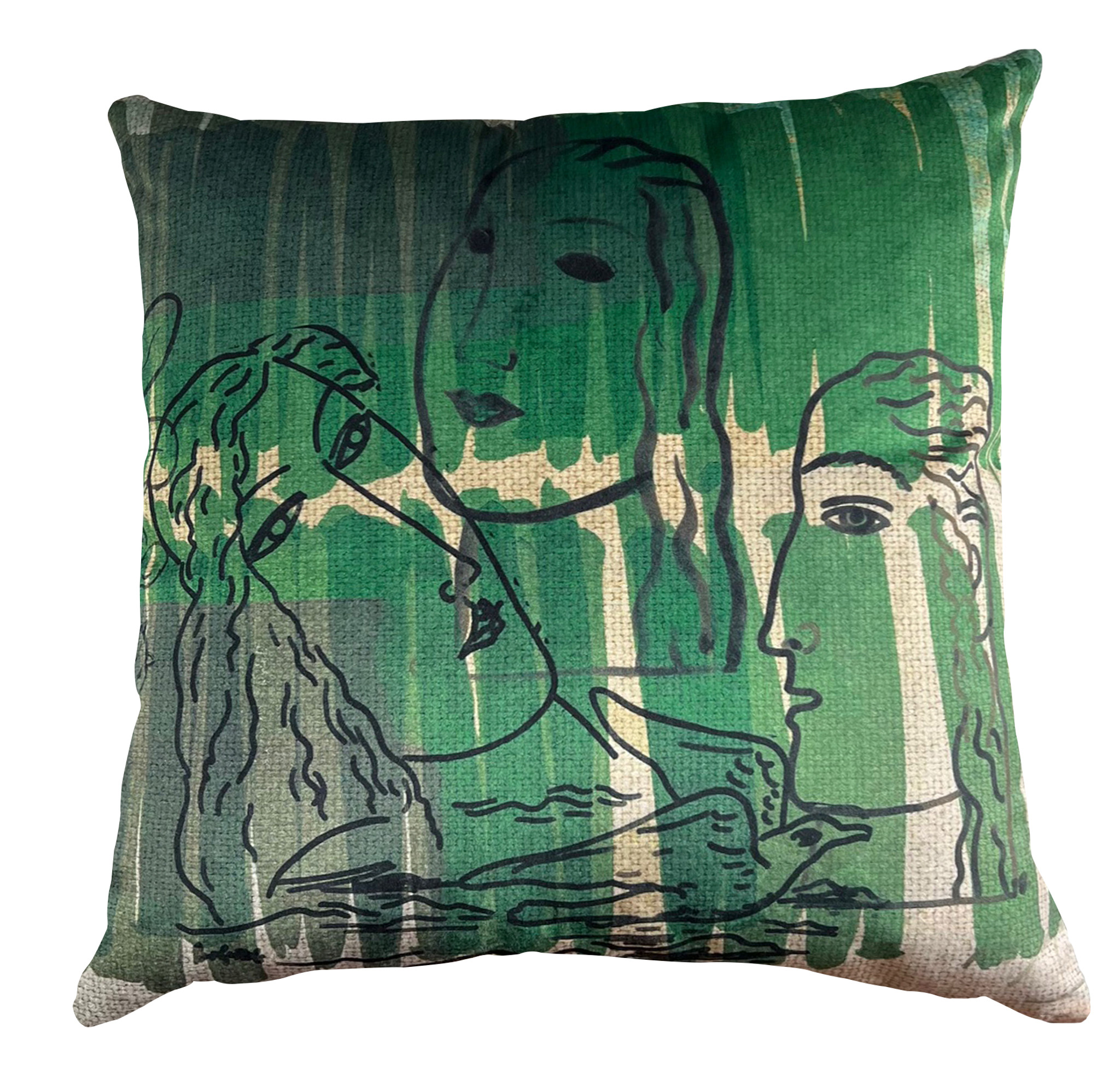 Cushion Cover - Composition with Bird