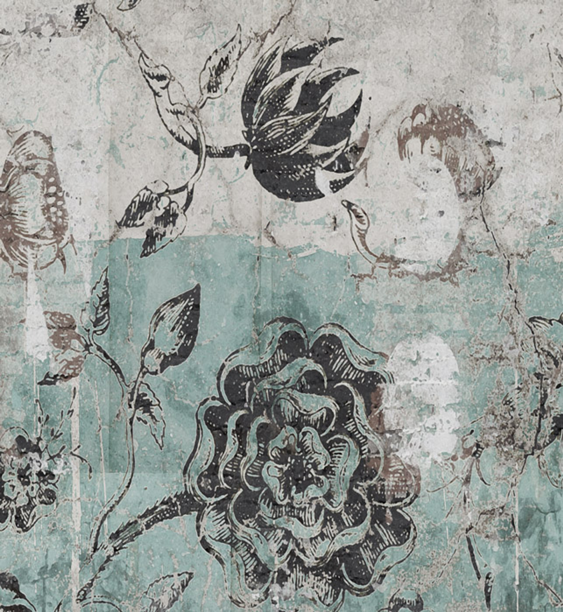 Wallpaper - Botanical Graffiti