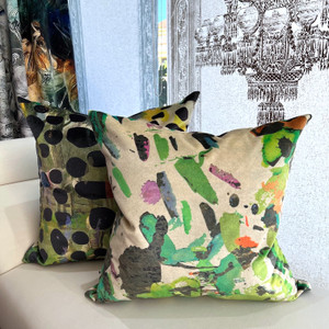 Cushion Cover - Mixed Media - Water Colour Splash