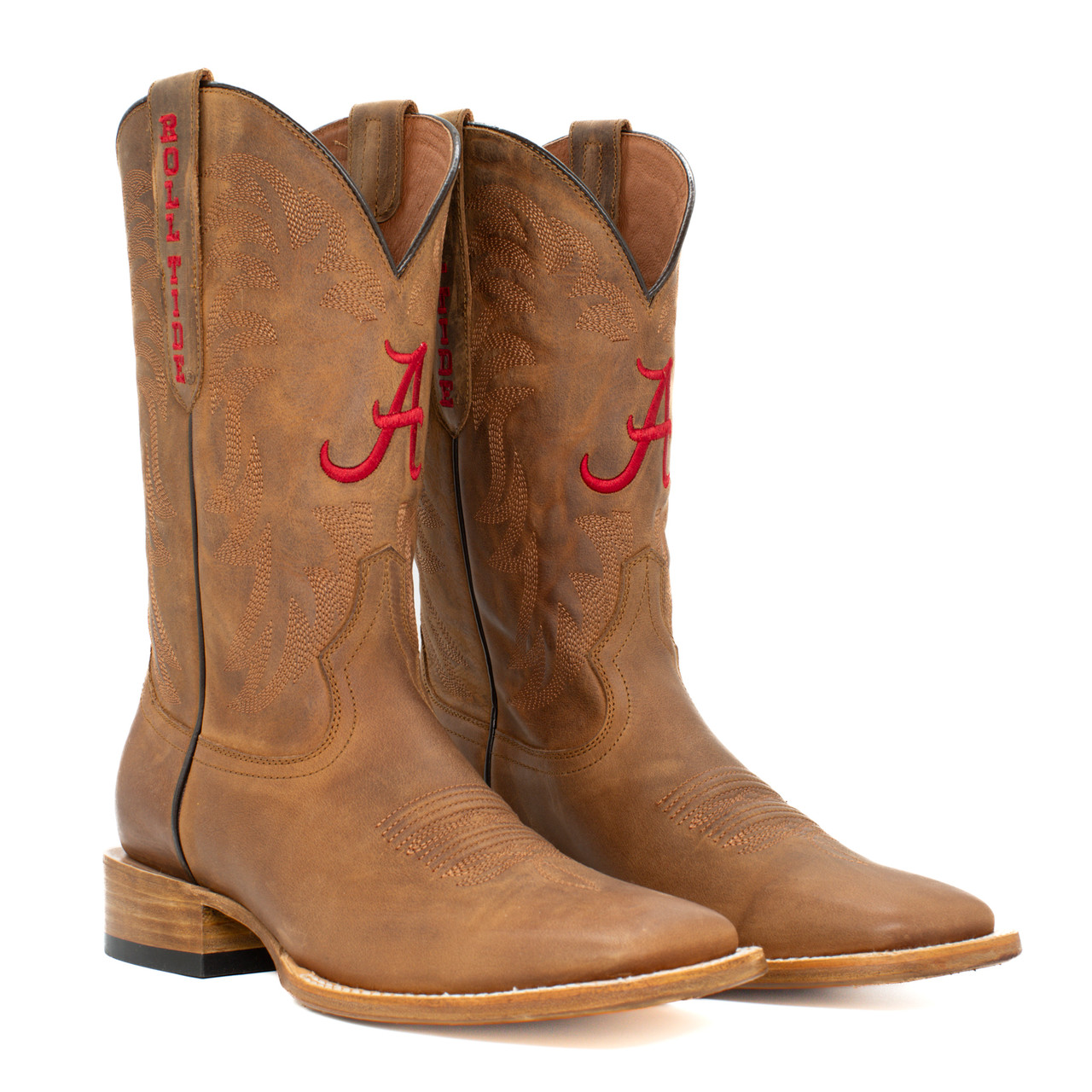 Maverick - Gameday Men's Square Toe Western Boot - Alabama Crimson