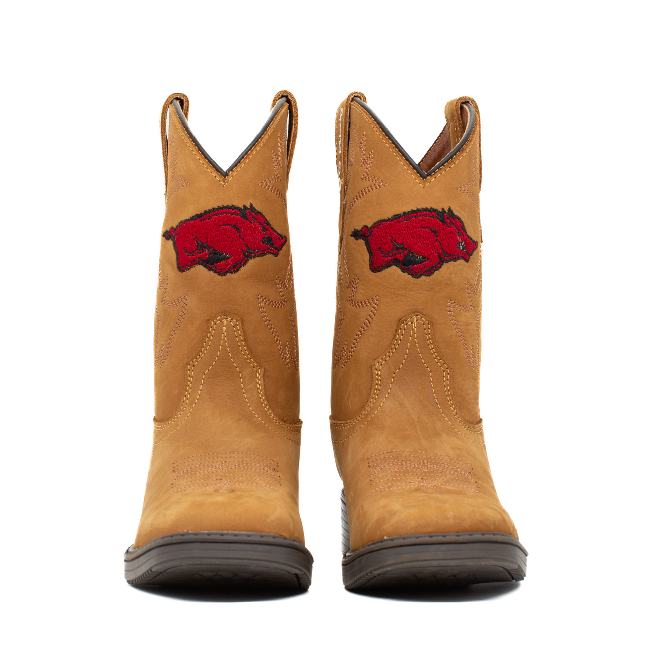 Boden - Gameday Kid's Square Toe Western Boot - Arkansas Razorbacks
