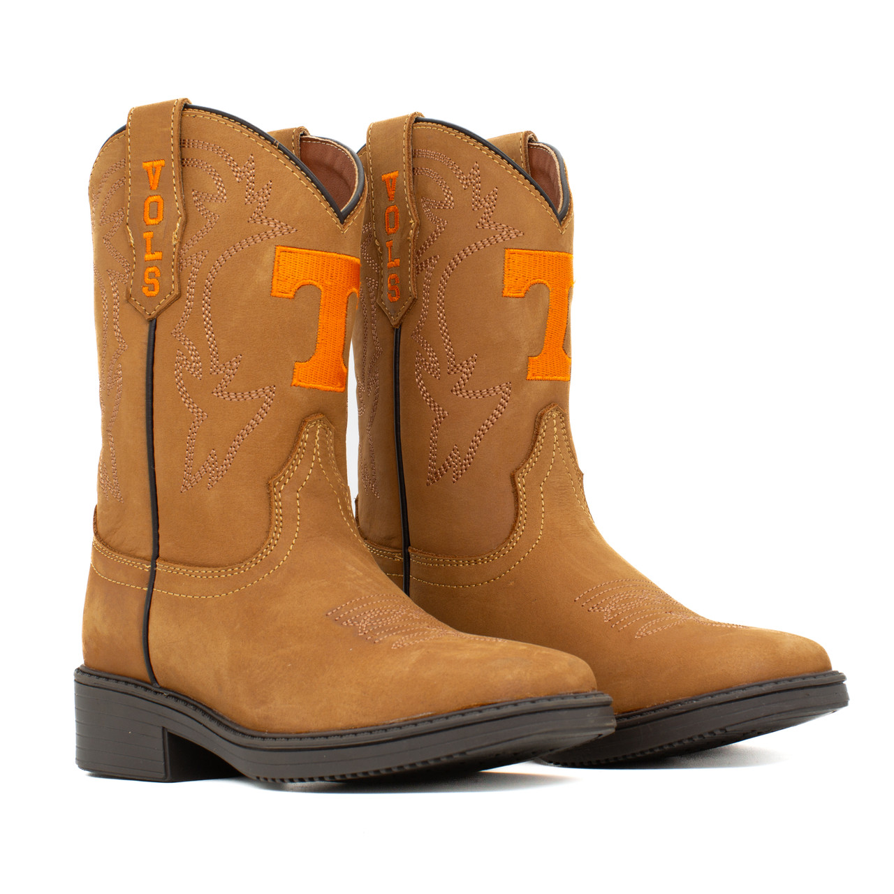 Boden - Gameday Kid's Square Toe Western Boot - Tennessee Volunteers