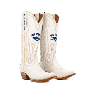 Carrie - Gameday Women's Ivory Western Boot - Nevada Wolf Pack Carrie - Gameday Women's Ivory Western Boot - Nevada Wolf Pack
