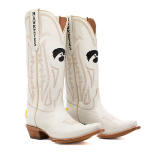 Carrie -  Gameday Women's Ivory Western Boot - Iowa Hawkeye Carrie -  Gameday Women's Ivory Western Boot - Iowa Hawkeye