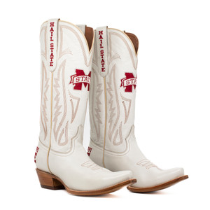 Carrie - Gameday Women's Ivory Western Boot - Mississippi State Bulldogs Carrie - Gameday Women's Ivory Western Boot - Mississippi State Bulldogs