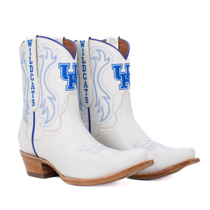 Sarah - Gameday Women's Shorty Ivory Western Boot - Kentucky Wildcats Sarah - Gameday Women's Shorty Ivory Western Boot - Kentucky Wildcats