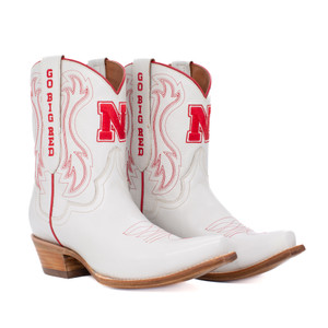 Sarah - Gameday Women's Shorty Ivory Western Boot - Nebraska Cornhuskers Sarah - Gameday Women's Shorty Ivory Western Boot - Nebraska Cornhuskers