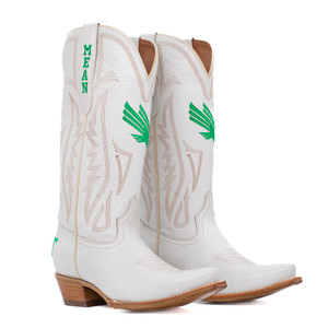 Carrie - Gameday Women's Ivory Western Boot - North Texas Mean Green Carrie - Gameday Women's Ivory Western Boot - North Texas Mean Green
