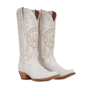 Gameday Women's Ivory Western Limited Edition Vintage Seal Boot  - Texas Longhorns Gameday Women's Ivory Western Limited Edition Vintage Seal Boot  - Texas Longhorns