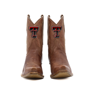 Sarah - Gameday Women's Shorty Tan Western Boot - Texas Tech Red Raiders Sarah - Gameday Women's Shorty Tan Western Boot - Texas Tech Red Raiders