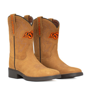 Boden - Gameday Kid's Square Toe Western Boot - Oklahoma State Cowboys
