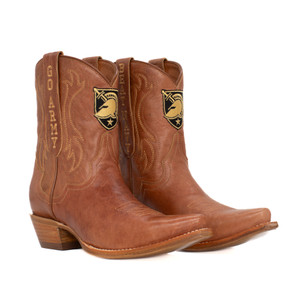 Sarah - Gameday Women's Shorty Tan Western Boot - Army Black Knights