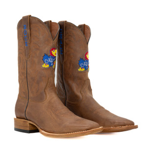 Maverick - Gameday Men's Square Toe Western Boot - Kansas Jayhawks