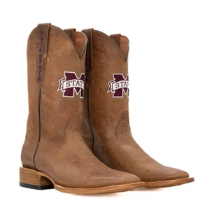 Maverick - Gameday Men's Square Toe Western Boot -  Mississippi State Bulldogs