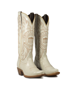 Gameday Women's Ivory  Western Limited Edition Vintage Seal Boot - Ole Miss Rebels