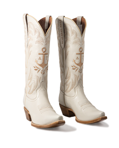 Gameday Women's Ivory  Western Limited Edition Seal Boot - Delta Gamma