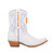 Sarah - Gameday Women's Shorty Ivory Western Boot - Clemson Tigers