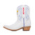 Sarah - Gameday Women's Shorty Ivory Western Boot - Kansas Jayhawks