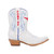 Sarah - Gameday Women's Shorty Ivory Western Boot - SMU Mustangs