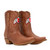 Sarah - Gameday Women's Shorty Tan Western Boot - Utah Utes Sarah - Gameday Women's Shorty Tan Western Boot - Utah Utes