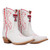 Sarah - Gameday Women's Shorty Ivory Western Boot - Texas Tech Red Raiders