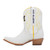 Sarah - Gameday Women's Shorty Ivory Western Boot - Michigan Wolverines