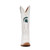 Carrie - Gameday Women's Ivory  Western Boot - Michigan State Spartans