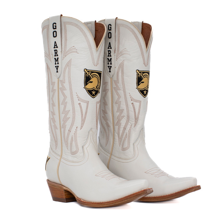 Carrie - Gameday Women's Ivory  Western Boot - Army Black Knights Carrie - Gameday Women's Ivory  Western Boot - Army Black Knights
