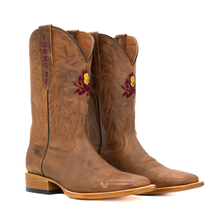 Maverick - Gameday Men's Square Toe Western Boot -  Arizona State Sun Devils