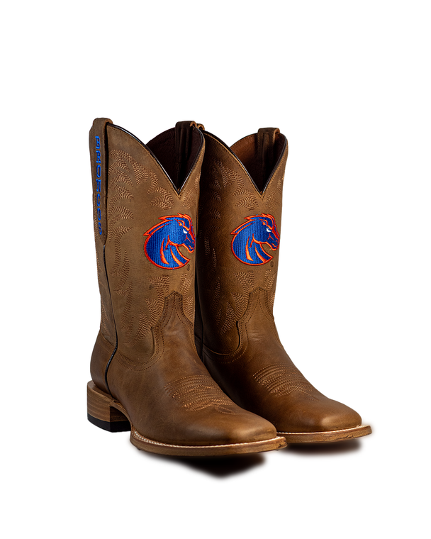 Maverick - Gameday Men's Square Toe Tan - Boise State Broncos