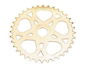 Pack Manivelle Vintage Lowrider - Pédale Et Plateau Cœur Torsadés Chrome - Pour Vélo Custom - 5 Pièces