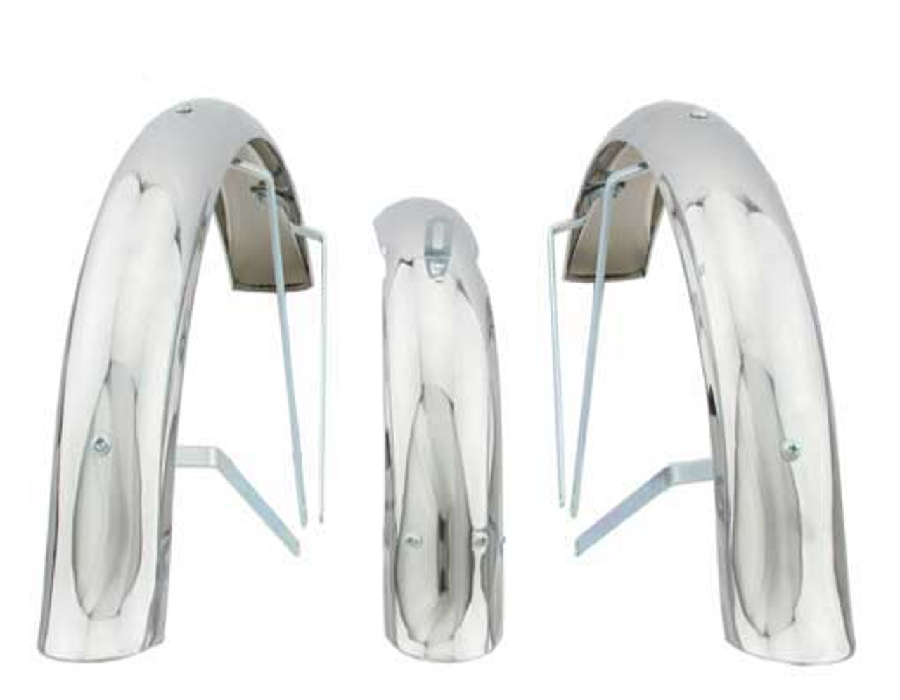 chrome bike fenders