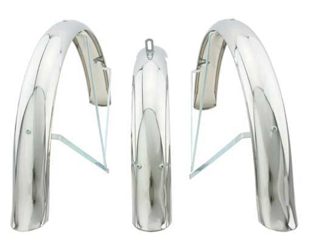 chrome bike fenders